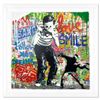 Image 1 : Mr. Brainwash "Smile" Original Mixed Media On Paper