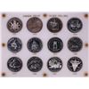 Image 1 : 1971-1982 Proof $1 Canada Commemorative Silver Dollar Coin Sets in Capital Plastic