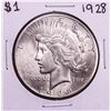 Image 1 : 1928 $1 Peace Silver Dollar Coin