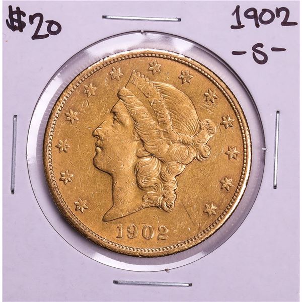 1902-S $20 Liberty Head Double Eagle Gold Coin