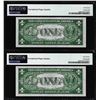 Image 2 : (2) Consec. 1935A $1 Hawaii WWII Silver Certificate Notes PMG Superb Gem Unc. 67EPQ