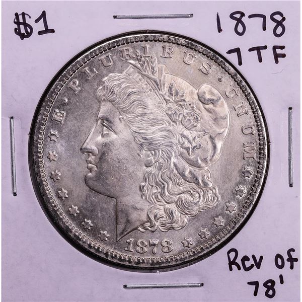 1878 7TF Reverse of 1878 $1 Morgan Silver Dollar Coin