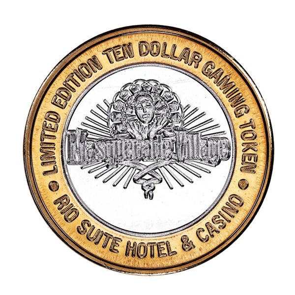 .999 Silver Rio Suite Hotel Las Vegas $10 Casino Limited Edition Gaming Token