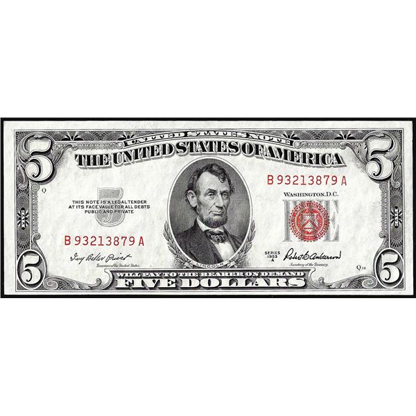 1953A $5 Legal Tender Note