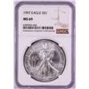 Image 1 : 1997 $1 American Silver Eagle Coin NGC MS69