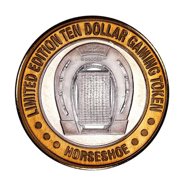 .999 Silver Binion's Horseshoe Las Vegas $10 Casino Limited Edition Gaming Token