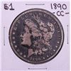 Image 1 : 1890-CC $1 Morgan Silver Dollar Coin