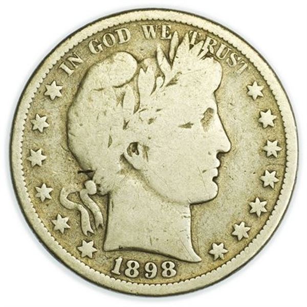 1898-S Barber Half Dollar