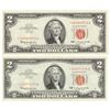 Image 1 : Group of 2 1963* $2 Legal Tender Star Notes