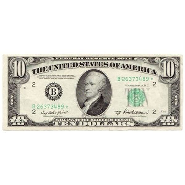 Fr.2012 B* 1950-B $10 Federal Reserve Star Note