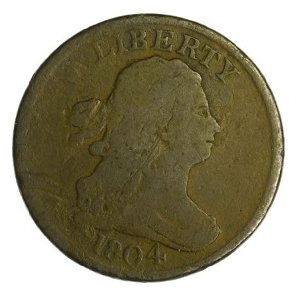 1804 Draped Bust Half Cent Crosslet 4