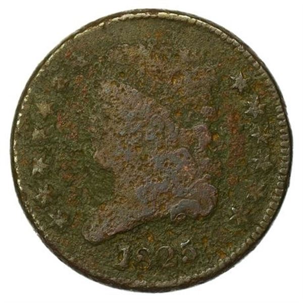 1825 Classic Head Half Cent