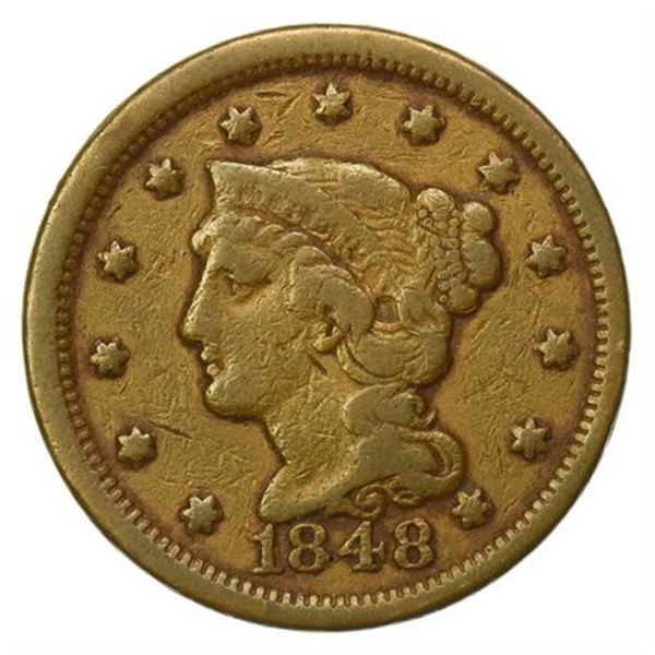 1848 Braided Hair Large Cent