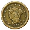 Image 1 : 1851 Braided Hair Large Cent