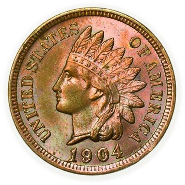 1904 Indian Head Cent - Toned