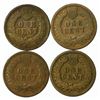 Image 2 : Group of 4 Indian Head Cents 1864, 1865, 1882, 1883