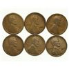 Image 1 : Group of 6 Lincoln Wheat Cents 1920, 1920-S, 1921, 1924, 1925, 1925-D