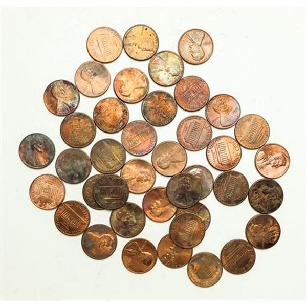 Group of 40 Lincoln Memorial Cents 1967 - 2004-D