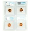 Image 2 : Group of 4 Lincoln Memorial Cents 1991, 1992,1998, 2006 ICG