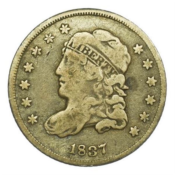 1837 Small 5C Capped Bust Half Dime
