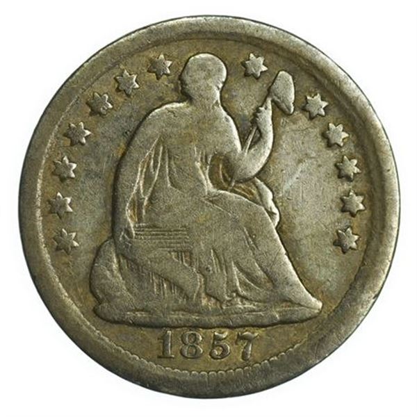1857 Seated Liberty Half Dime