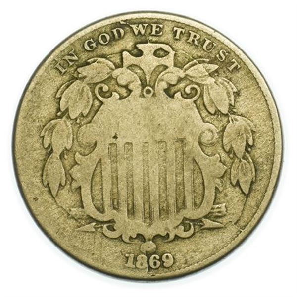 1869 Shield Nickel