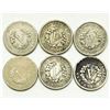 Image 2 : Group of 6 Liberty V Nickels 1899, 1903, 1907, 1908, 1910, 1912