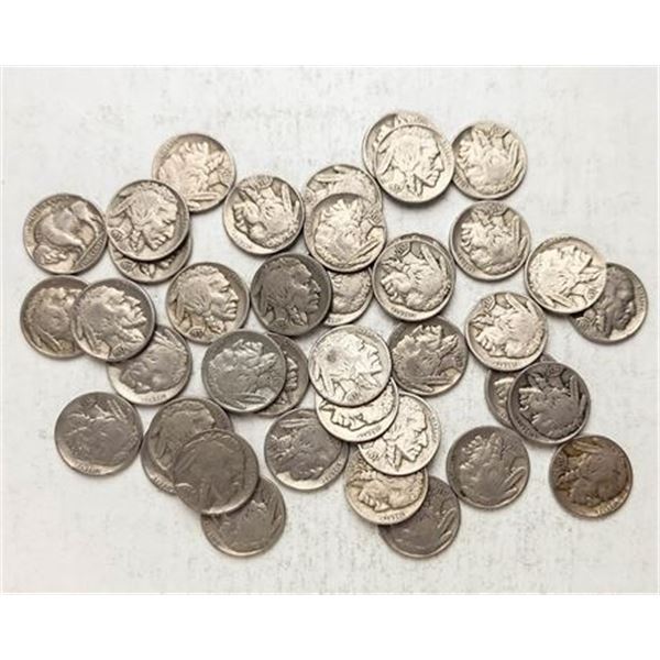 Roll of 40 1937 Buffalo Nickels
