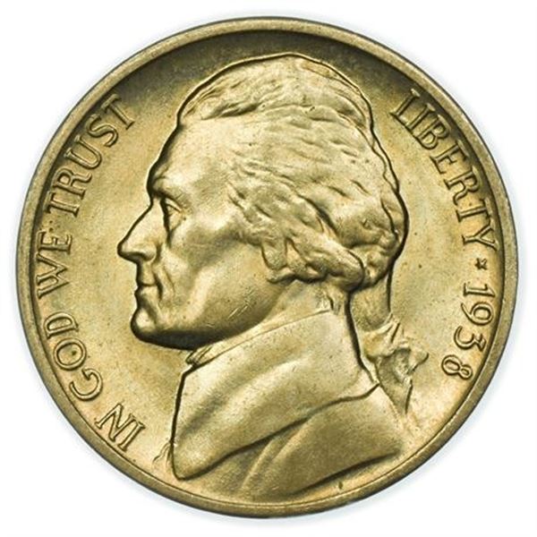 1938-D Jefferson Nickel