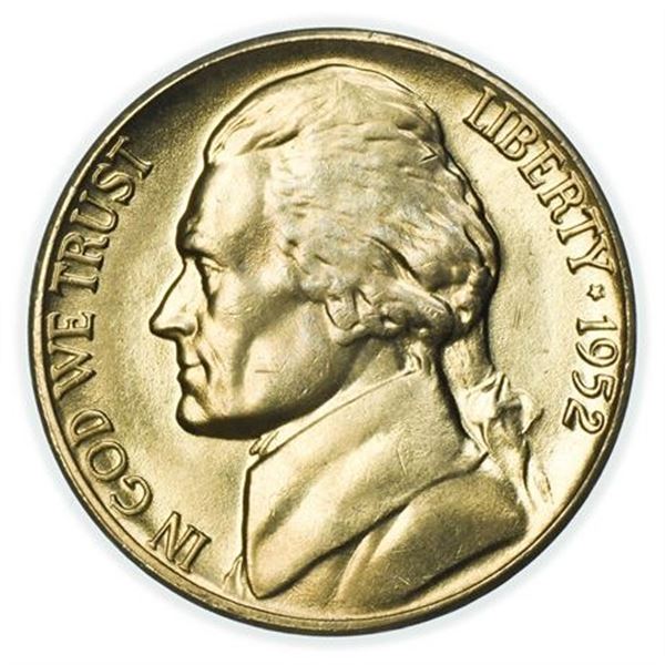 1952-D Jefferson Nickel