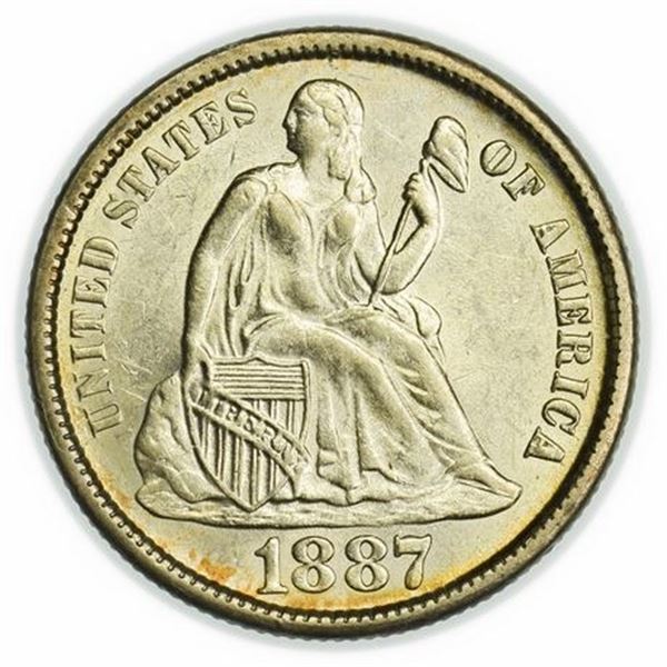 1887-S Seated Liberty Dime
