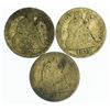 Image 1 : Group of 3 Liberty Seated Dimes 1875, 1876, 1888