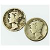 Image 1 : Group of 2 Circulated Mercury Dimes 1921 and 1921-D