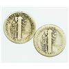 Image 2 : Group of 2 Circulated Mercury Dimes 1921 and 1921-D