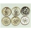Image 2 : Group of 6 Roosevelt Dimes 1985 - 2009-D