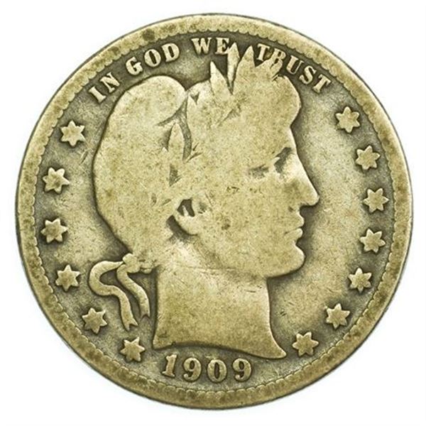 1909-O Barber Quarter