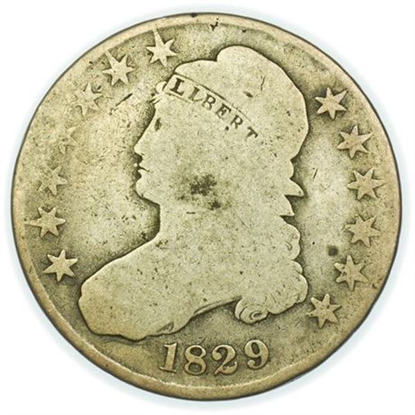 1829 Capped Bust Half Dollar