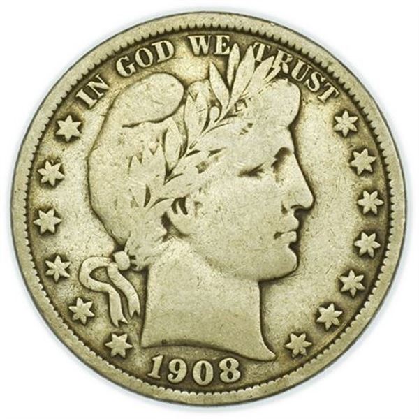 1908 Barber Half Dollar