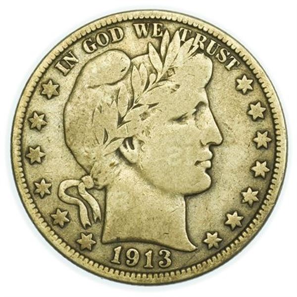 1913 Barber Half Dollar