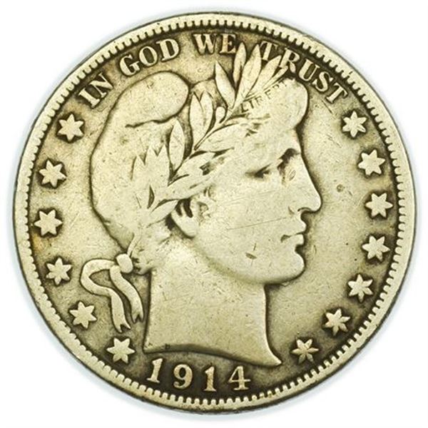 1914-S Barber Half Dollar