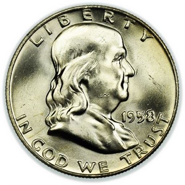 1958-D Franklin Half Dollar