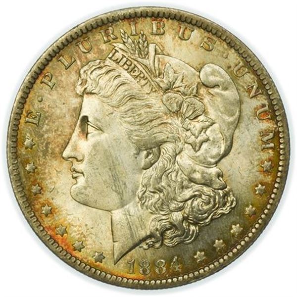 1884-O Morgan Dollar - Toned