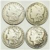 Image 1 : Group of 4 Morgan Dollars 1896-O, 1899-O, 1900-O, 1901-O