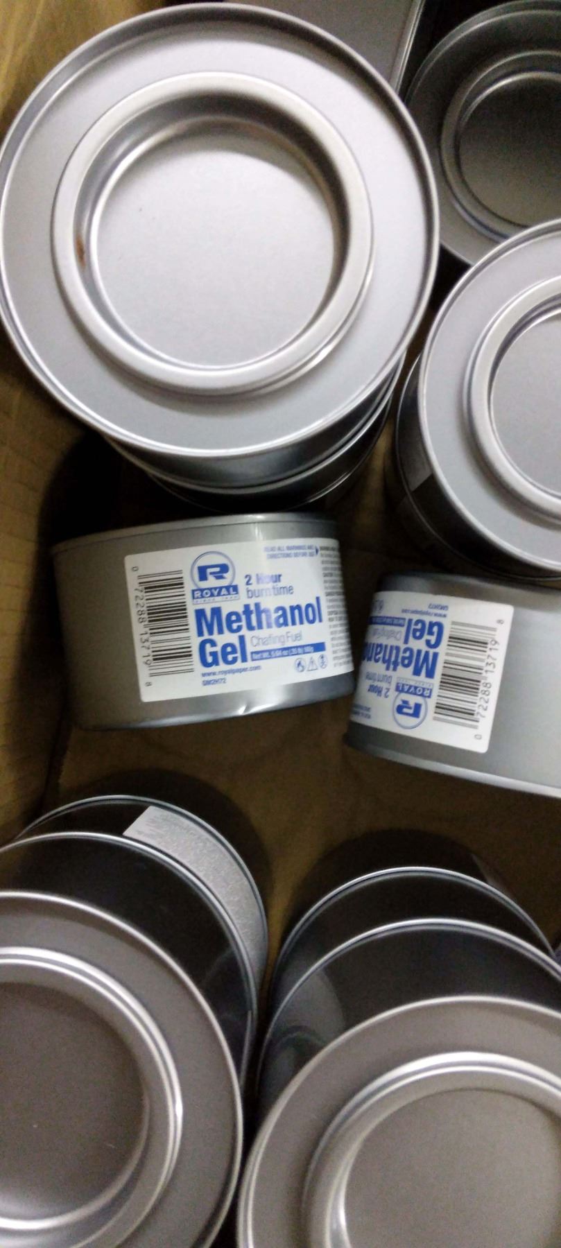 NEW METHANOL GEL CHAFING FUEL / PARTIAL BOX