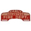 Image 1 : Early Texas Volunteer Fire Dept License Plate Top