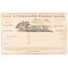 Image 1 : The Overland Stage Line 1870s Freight Receipt