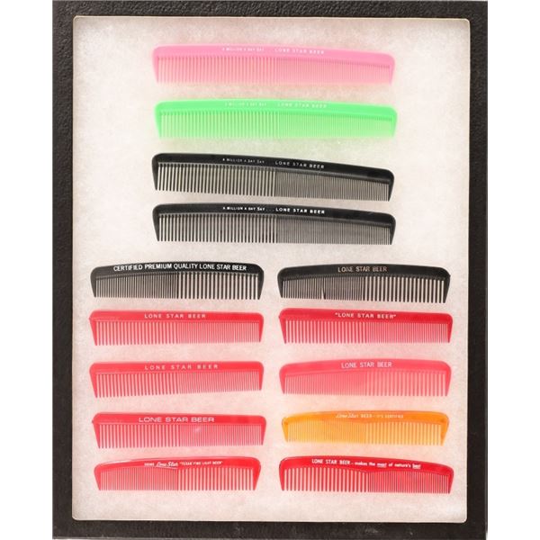 Collection Of (14) Lone Star Beer Hair Combs