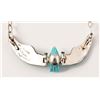 Image 3 : Sterling Silver Turquoise Bird Necklace