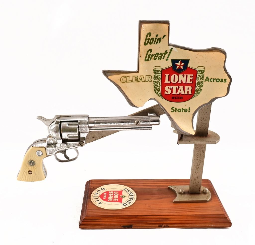 Lone Star Beer Pistol Bar Top Can Opener