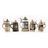 Image 1 : Collection of (5) German Beer Steins